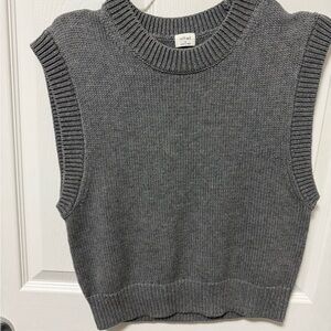 Wilfred Charcoal Sleeveless Knit Top
